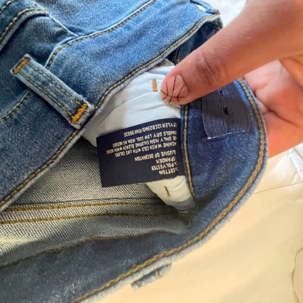 US Polo Assn Womens Size 14 Straight Leg Blue Denim Jeans Embroidered Logo - Picture 7 of 10